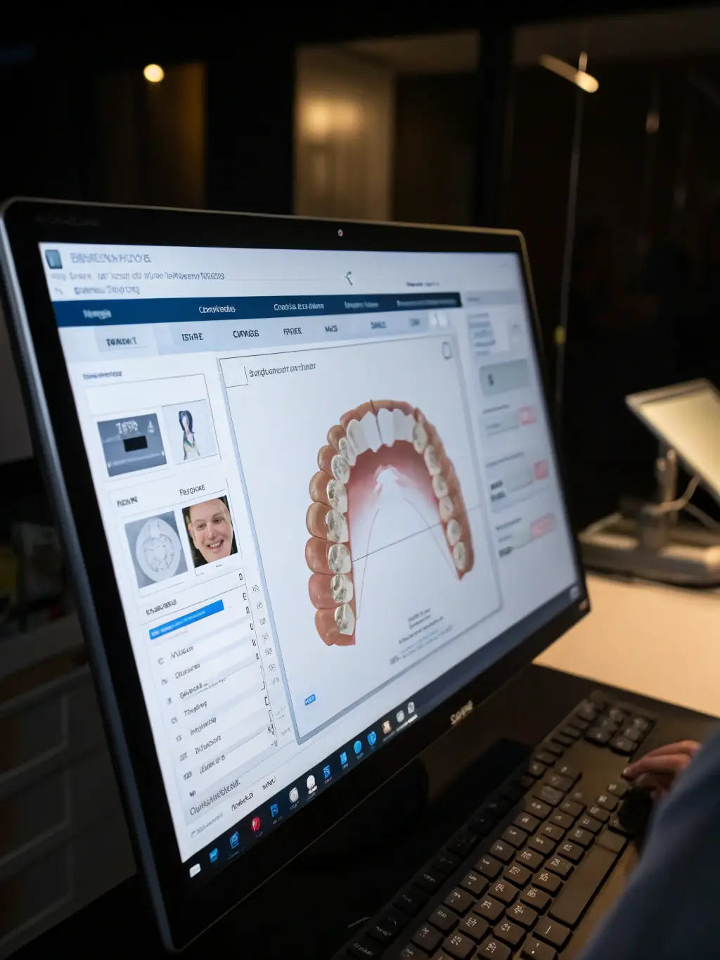 A digital rendering of a smile design plan at Ata Dent Clinic, illustrating the personalized approach to creating aesthetically pleasing smiles.